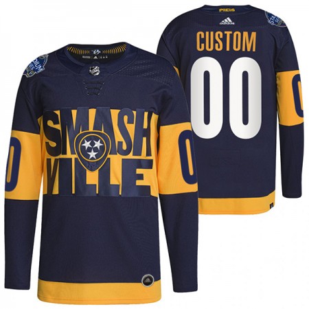 Maillot de Hockey Nashville Predators Personnaliser Adidas 2022 Stadium Series Authentic - Homme